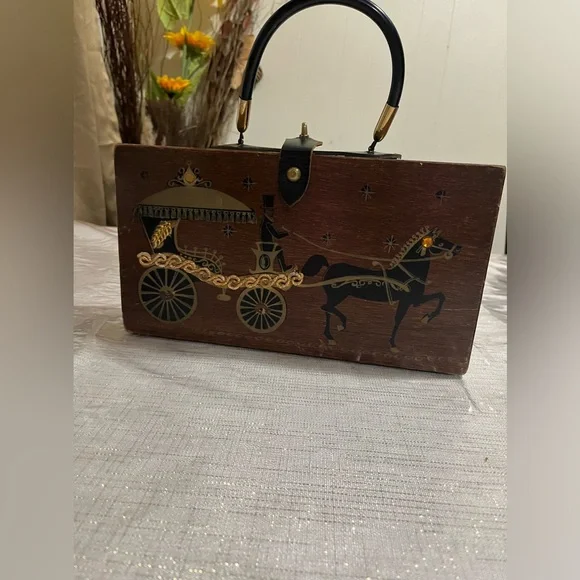 Collins of Texas original box bag horse & carriage 1962